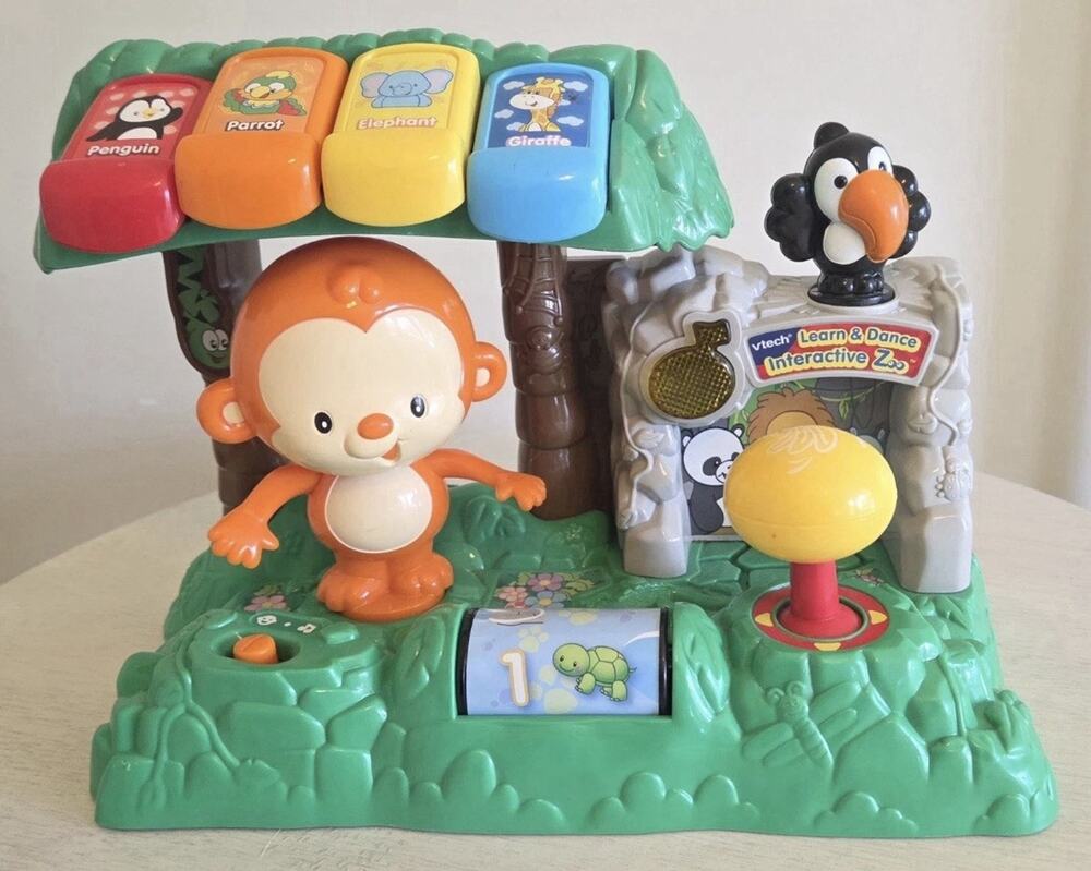 VTech Learn & Dance Interactive Zoo Toy Educational Lights Music Playset Works